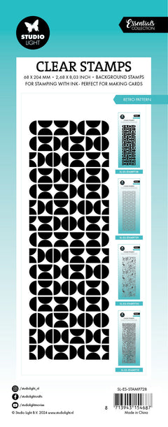 SL Clear Stamp Retro Pattern Essentials 1 PC-2