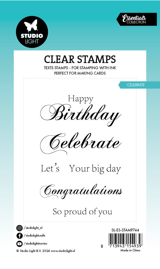 SL Clear Stamp Celebrate Essentials 6 PC-2