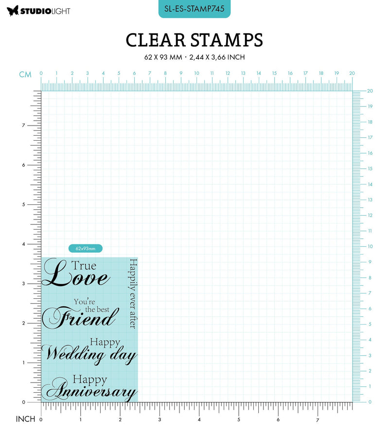 SL Clear Stamp True Love Essentials 5 PC-3