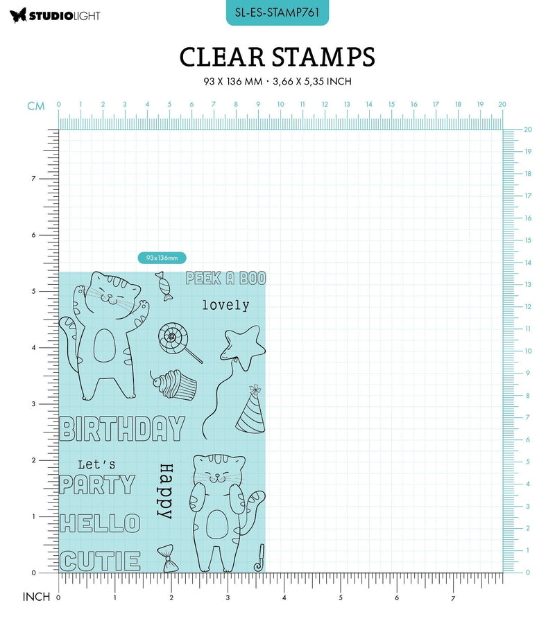 SL Clear Stamps Peek A Boo Slider Essentials 16 PC-2