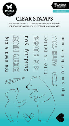 SL Clear Stamps Hug Slider Essentials 13 PC-1