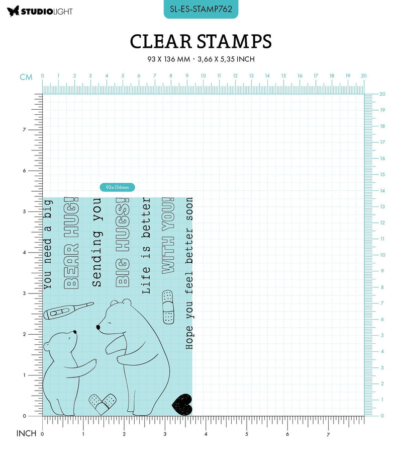 SL Clear Stamps Hug Slider Essentials 13 PC-3