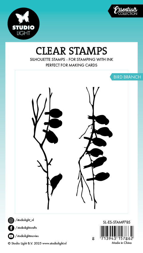 SL Clear Stamp Bird Branch Essentials 2 PC-2
