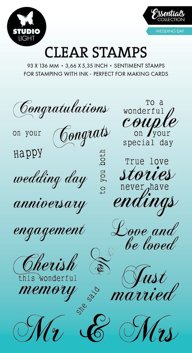 SL Clear Stamps Wedding Day Essentials 18 PC-1