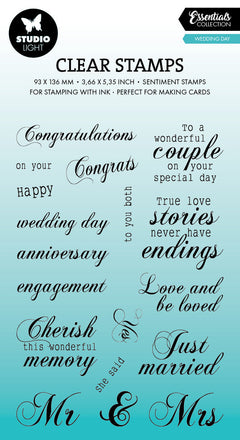 SL Clear Stamps Wedding Day Essentials 18 PC-1