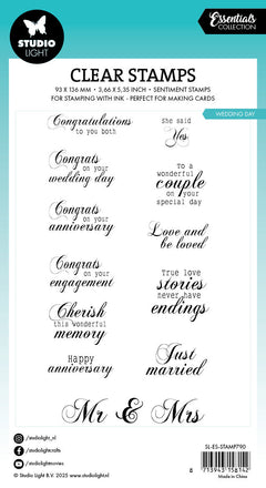 SL Clear Stamps Wedding Day Essentials 18 PC-2