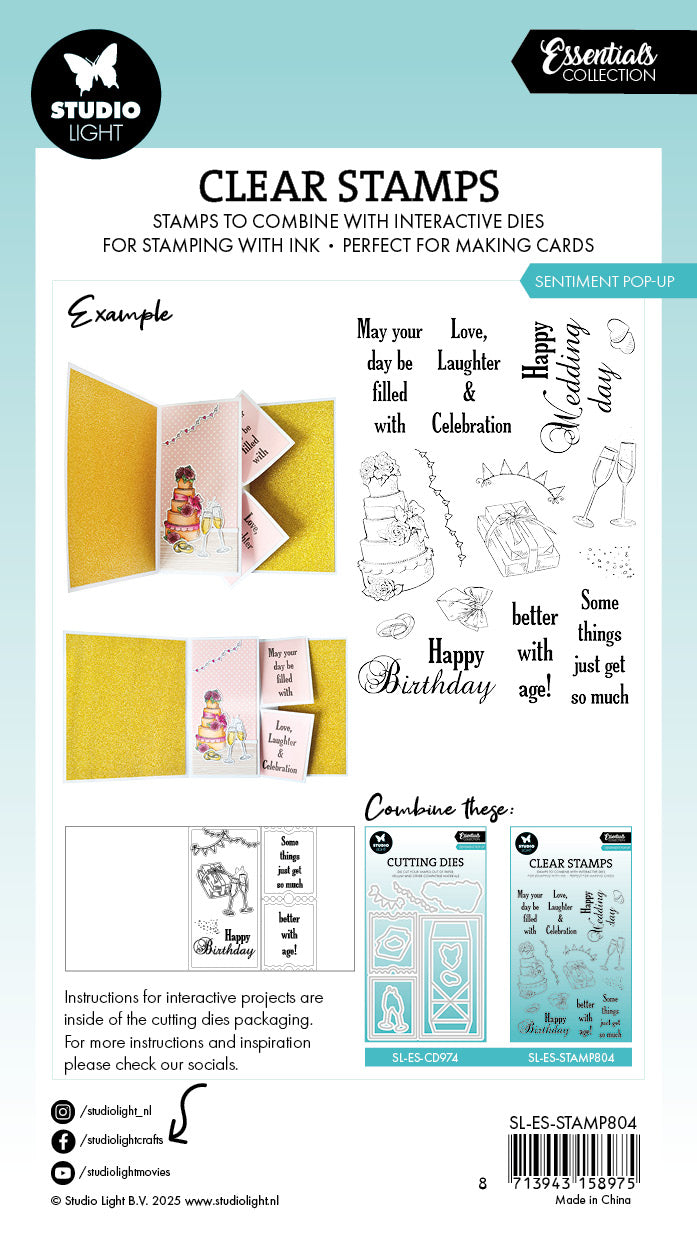 SL Clear Stamp Turning Pop-Out Essentials 15 Pieces-2