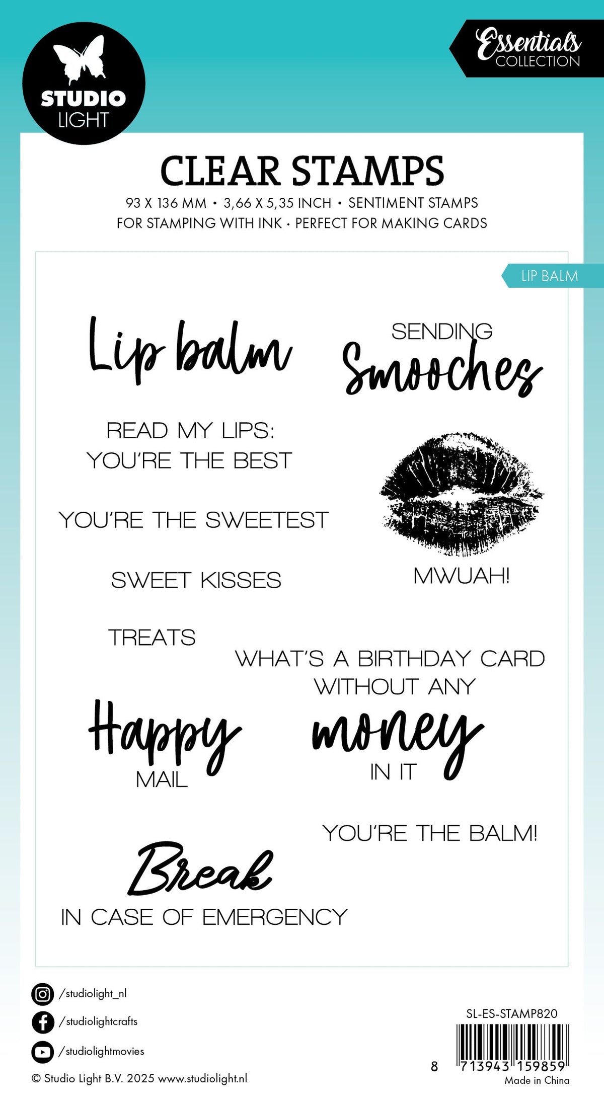 SL Clear Stamp Lip Balm Essentials 18 Pieces-2