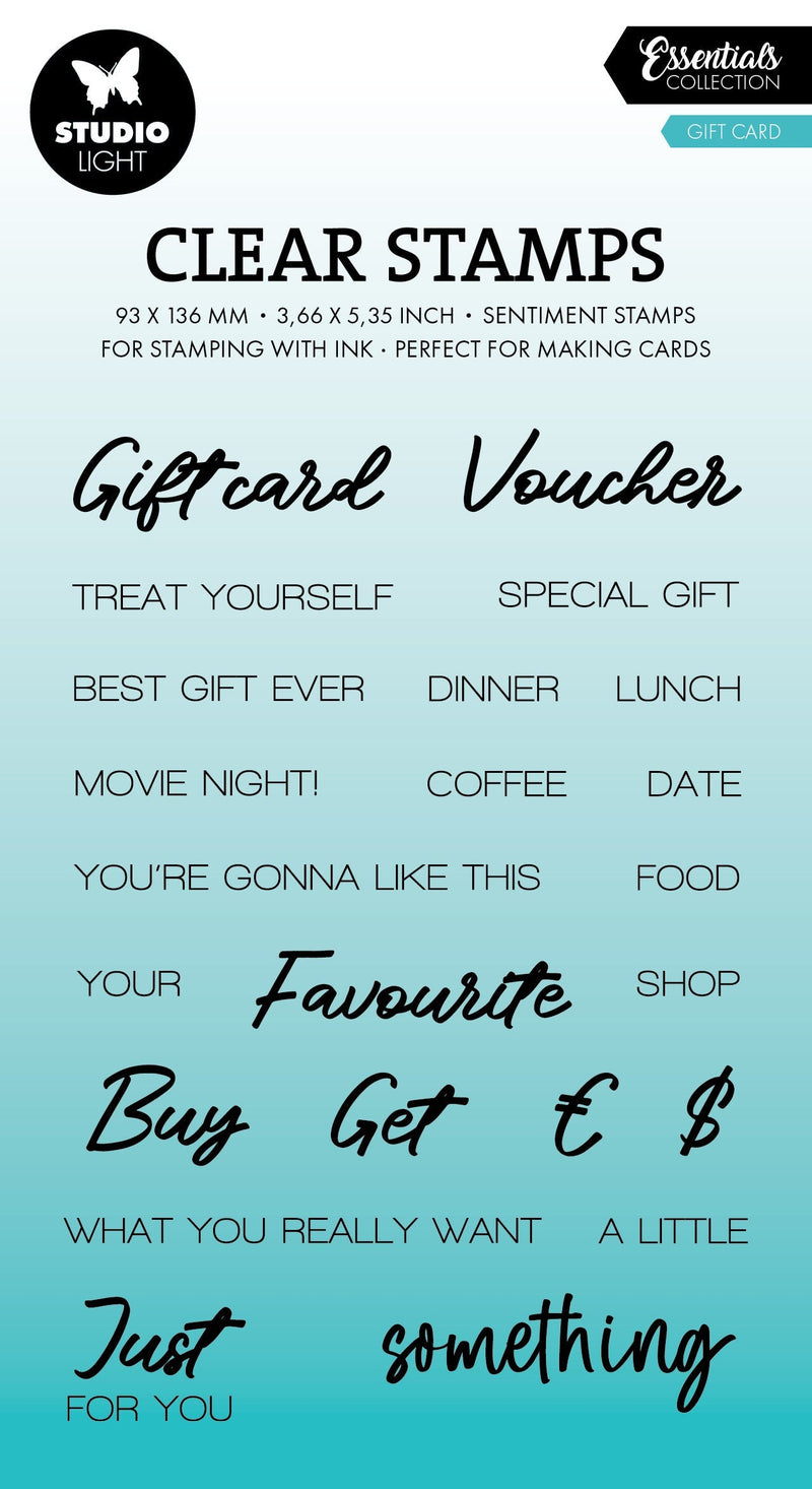 SL Clear Stamp Gift Card Essentials 23 Pieces-1
