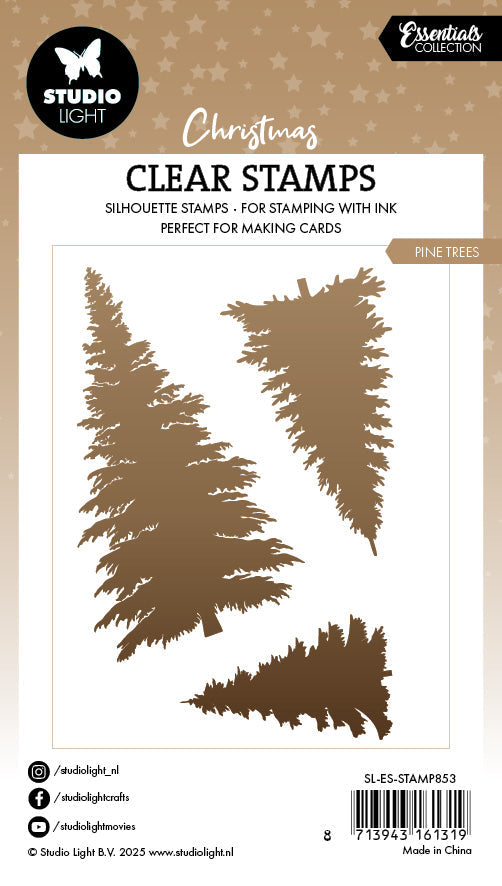 SL Clear Stamp Pine Trees Essentials 1 Piece-2