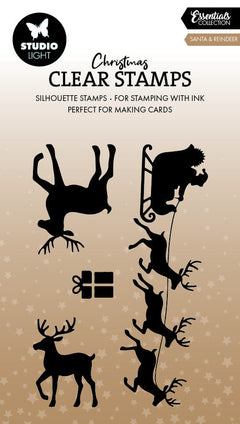 SL Clear Stamp Santa & Reindeer Essentials 1 Piece-1
