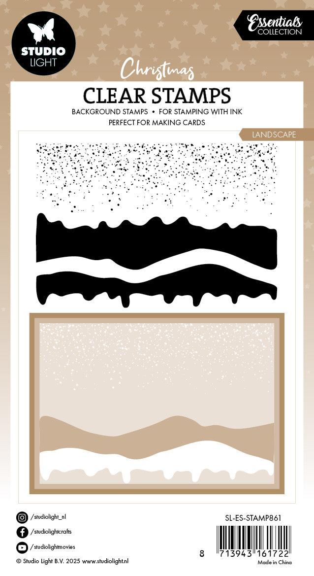 SL Clear Stamp Snow Landscape Essentials 3 Pieces-2