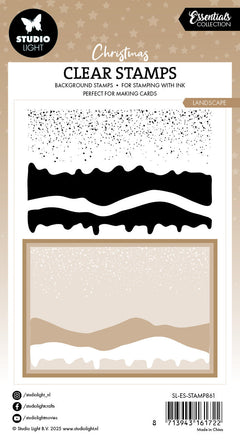 SL Clear Stamp Snow Landscape Essentials 3 Pieces-2