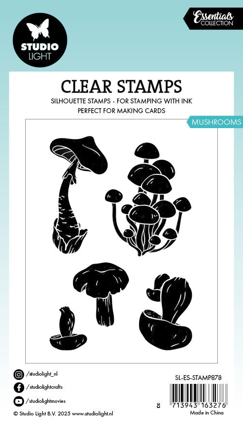 SL Clear Stamp Mushrooms Essentials 5 Pieces-2