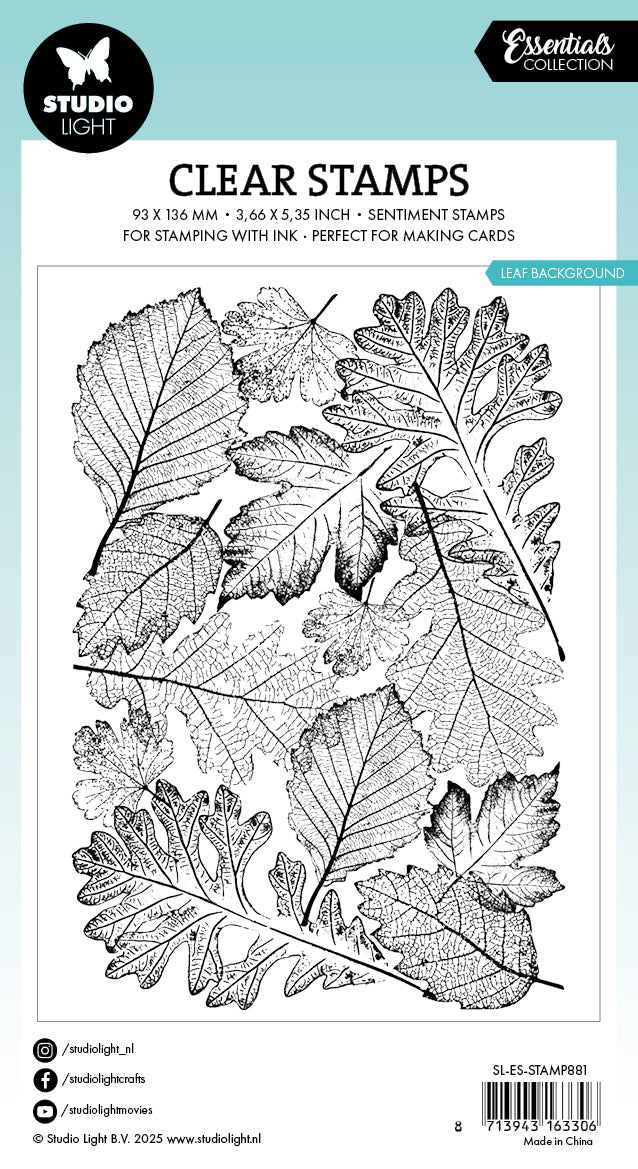 SL Tampon transparent Fond de feuille essentiels 1 pièce-2