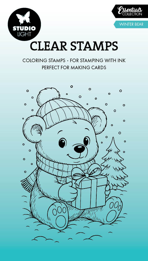 SL Clear Stamp Winter Bear Essentials 74x105x1mm 1 Pieces-2