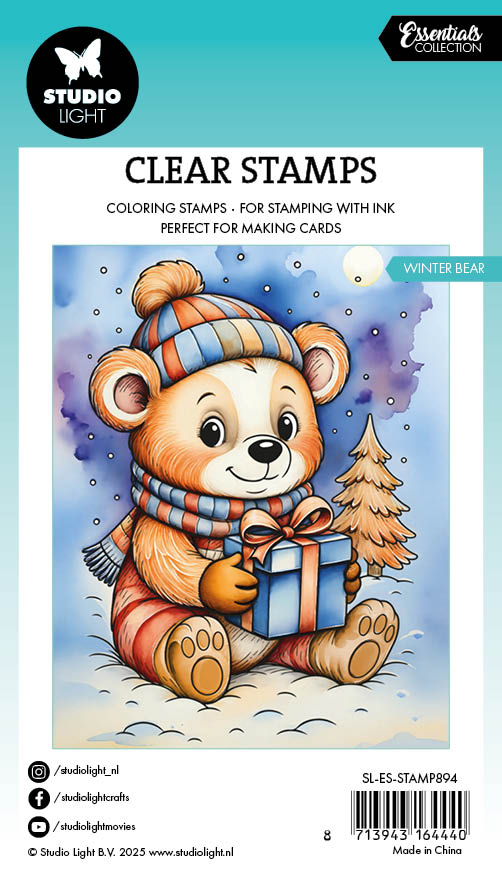 SL Clear Stamp Winter Bear Essentials 74x105x1mm 1 Pieces-1