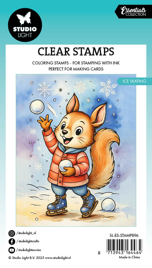 SL Clear Stamp Ice Skating Essentials 74x105x1mm 1 Pieces-1