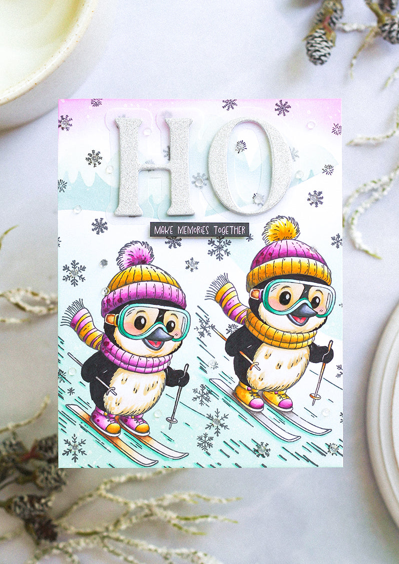 SL Clear Stamp Skiing Penguin Essentials 74x105x1mm 1 Pieces-4