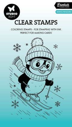SL Clear Stamp Skiing Penguin Essentials 74x105x1mm 1 Pieces-2