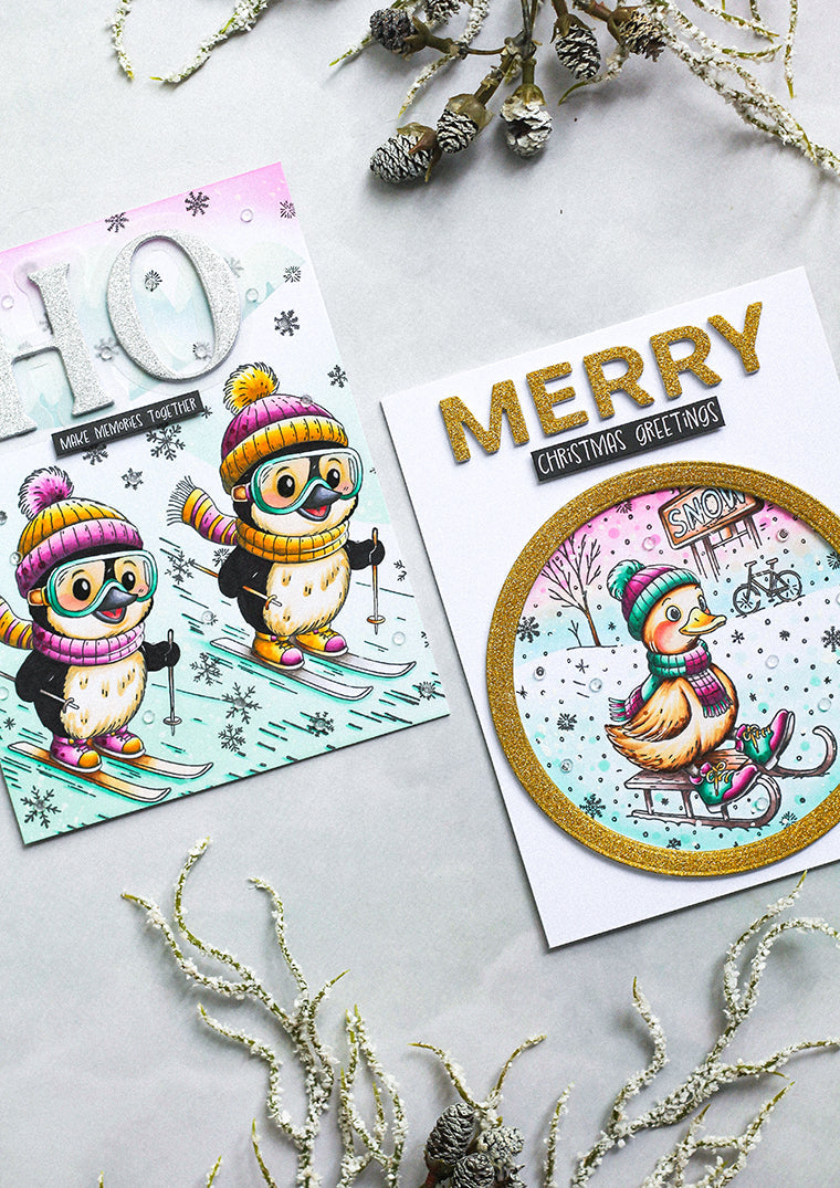 SL Clear Stamp Skiing Penguin Essentials 74x105x1mm 1 Pieces-3
