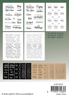SL Sticker Pad English Christmas Texts Essentials 15 SH-2