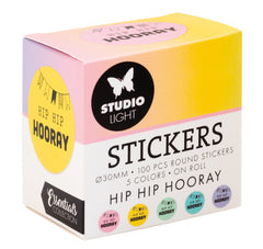 SL Stickers Hip Hip Hooray Essentials ø30mm 100 PC-1