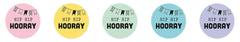 SL Stickers Hip Hip Hooray Essentials ø30mm 100 PC-3