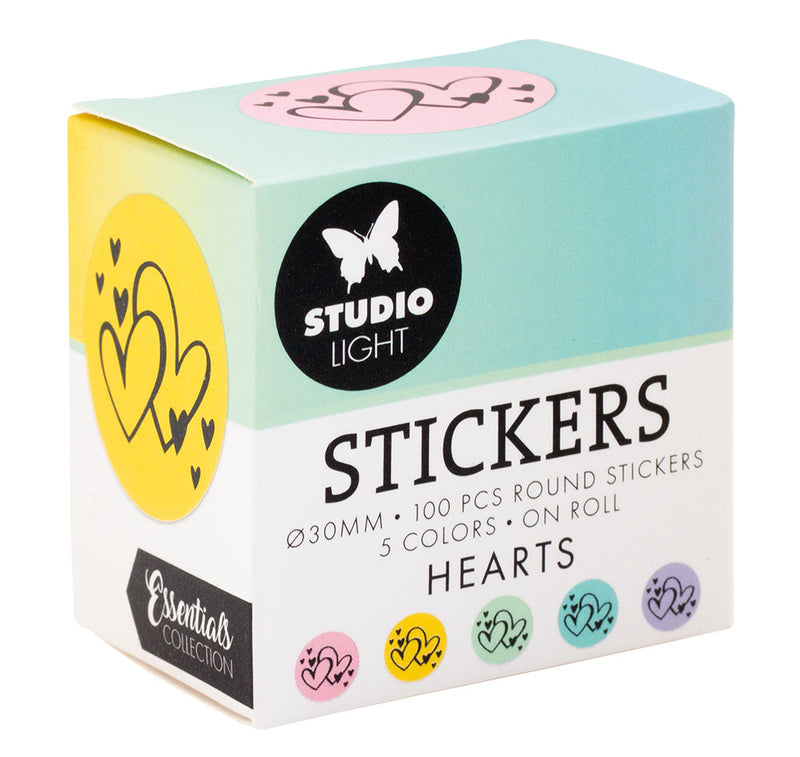 SL Stickers Hearts Essentials ø30mm 100 PC-1