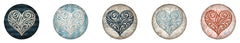 SL Stickers Vintage Heart Essentials ø30mm 100 PC-3