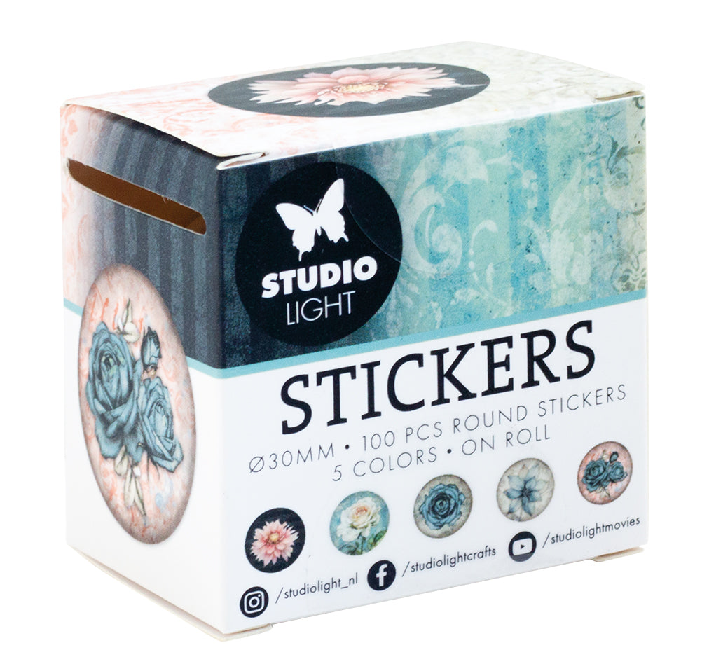 SL Stickers Vintage Flower Essentials ø30mm 100 PC-2