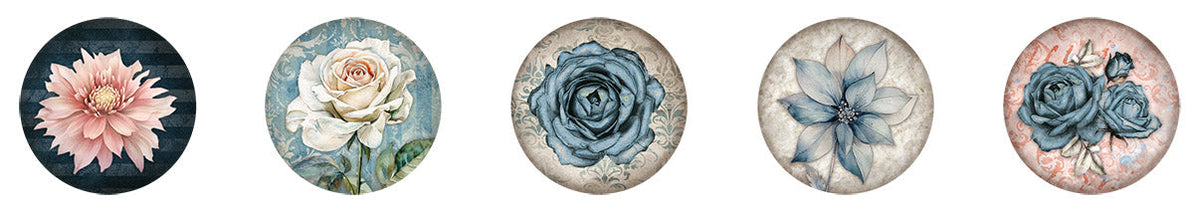SL Stickers Vintage Flower Essentials ø30mm 100 PC-3