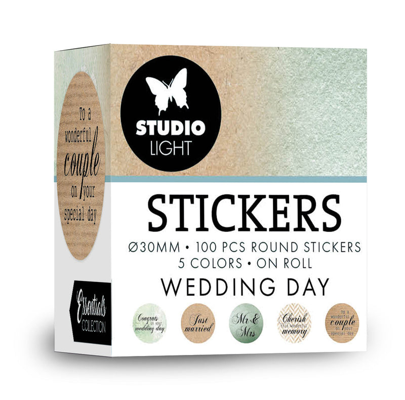 SL Ø30mm Stickers Wedding Day Essentials  100 PC-1