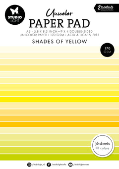 SL Unicolor Paper Pad Shades Of Yellow Essentials 36 SH-1