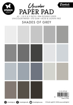 SL Unicolor Paper Pad Shades Of Grey Essentials 36 SH-2