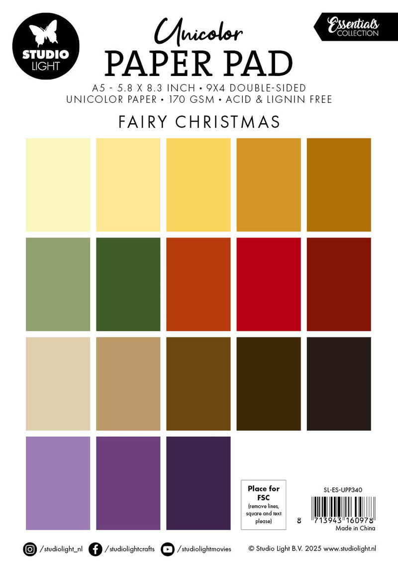 SL Unicolor Paper Pad Fairy Christmas Essentials 36 Sheets-2