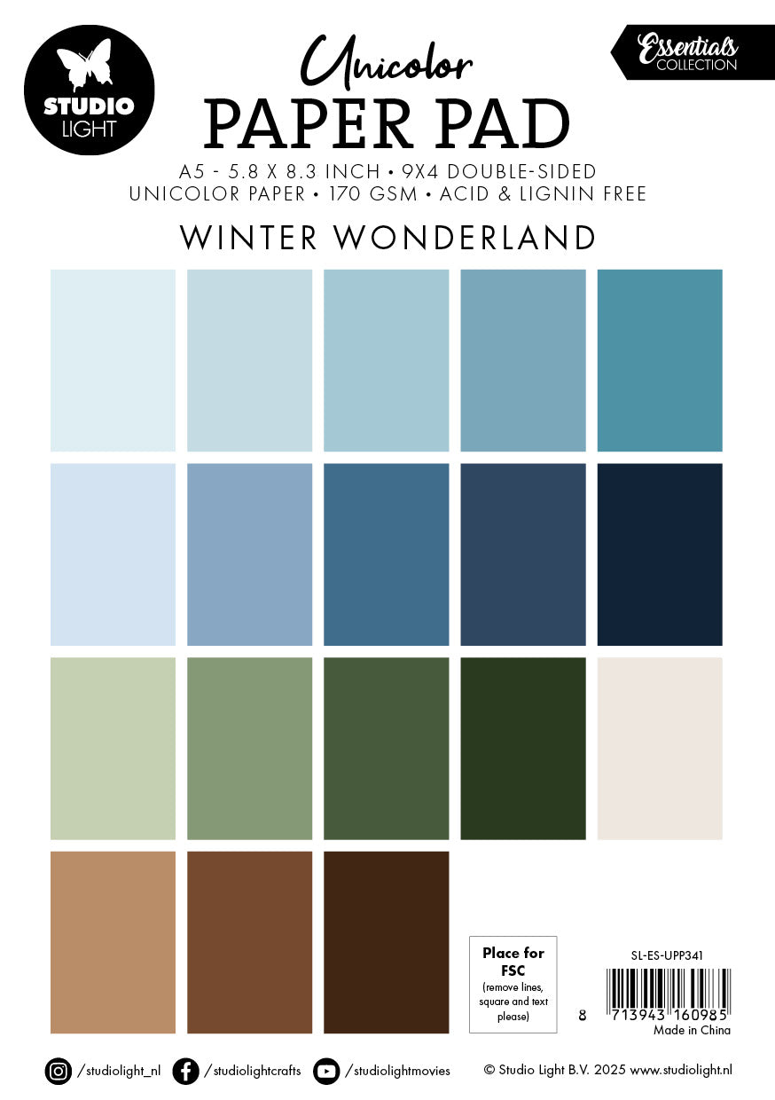 SL Unicolor Paper Pad  Winter Wonderland Essentials 36 Sheets-2