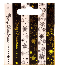 SL Washi Tape Black/White - Gold Essentials 6 PC-2