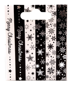 SL Washi Tape Black/White - Silver Essentials 6 PC-2