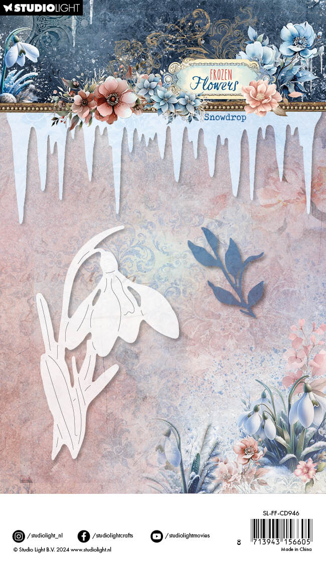 SL Cutting Die Snowdrop Frozen Flowers 3 PC-2