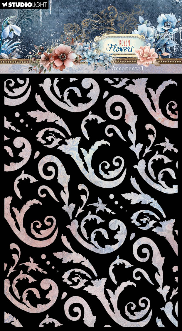SL Mask Ornamental Frozen Flowers 1 PC-1
