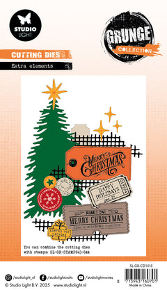SL Cutting Die Extra Elements Grunge Collection 14 Pieces-2