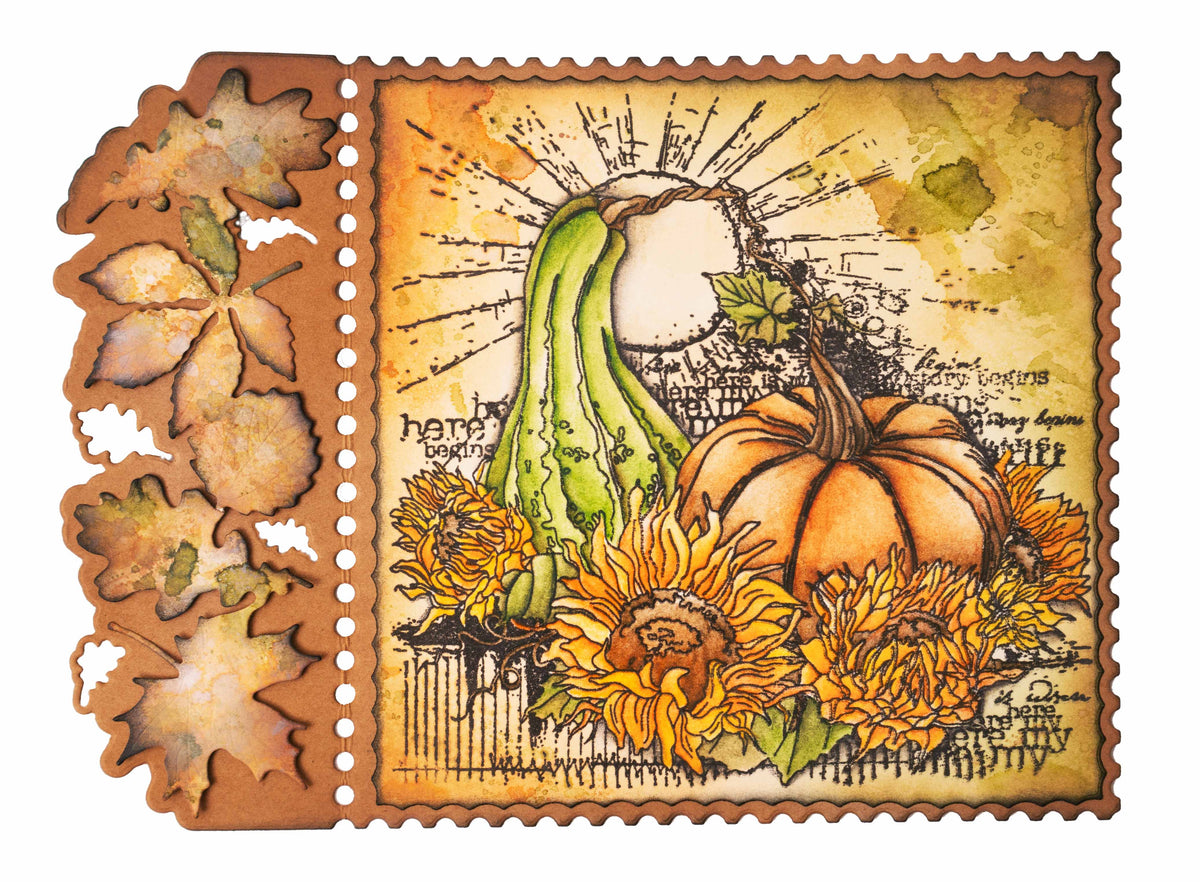 SL Clear Stamp Pumpkins Grunge Collection 122x122x3mm 1 PC nr.454-2