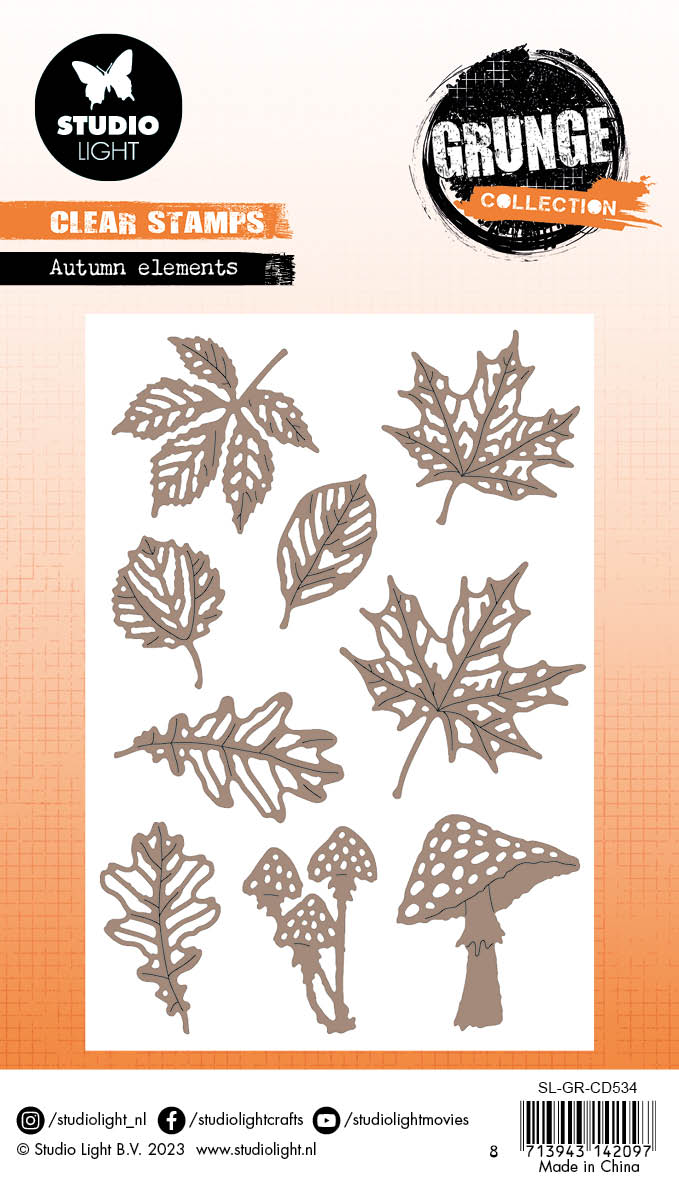 SL Cutting Dies Autumn Elements Grunge Collection 96x140x1mm 9 PC nr.534-3