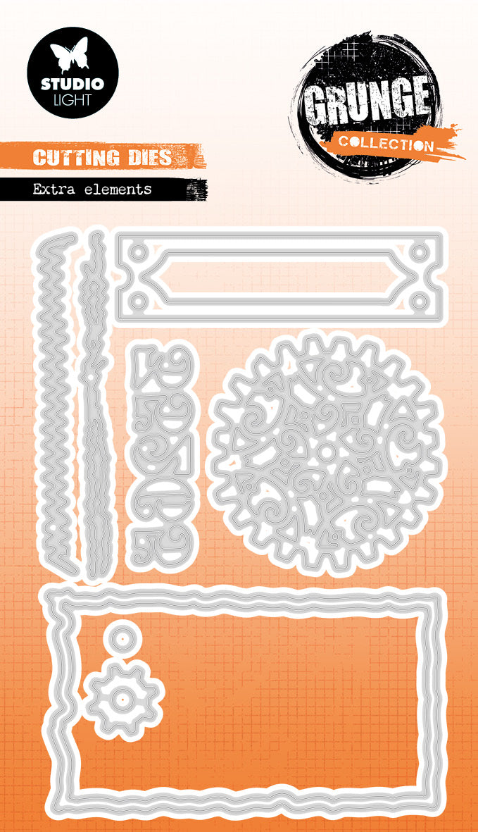 SL Cutting Die Extra Elements Grunge Collection 10 PC-1