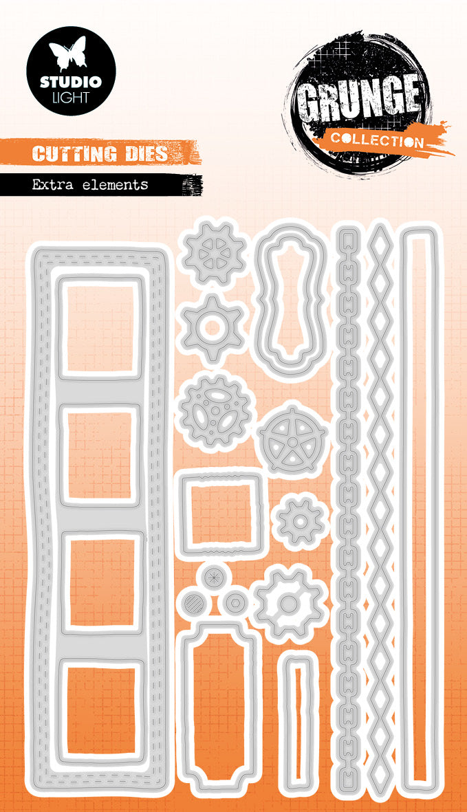 SL Cutting Die Extra Elements Grunge Collection 19 PC-1