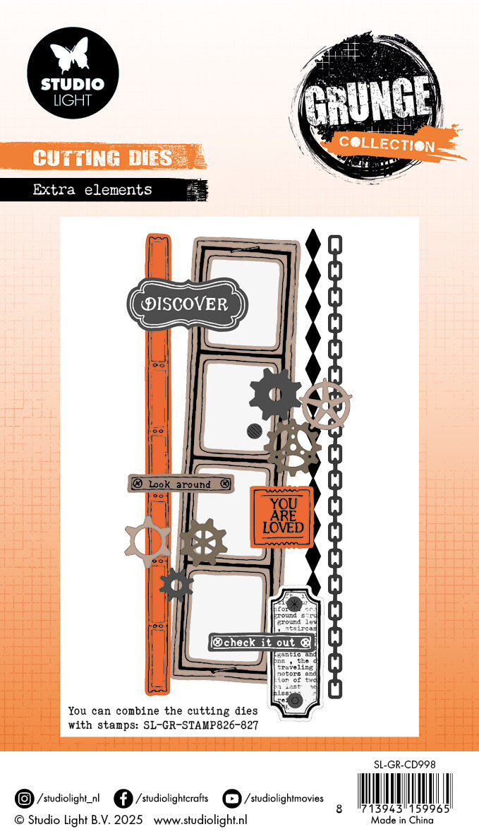 SL Cutting Die Extra Elements Grunge Collection 19 PC-2
