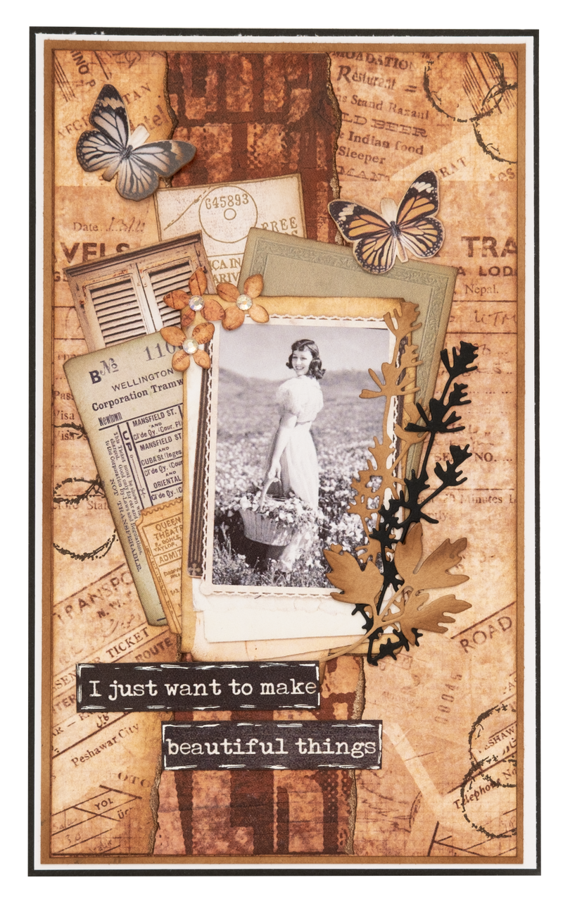 SL Paper Pad Grunge Botanics Grunge Collection 36 SH-3