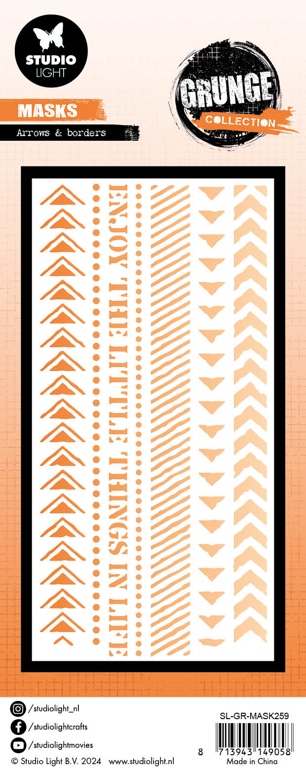 SL Mask Arrows & Borders Grunge Collection 1 PC-2