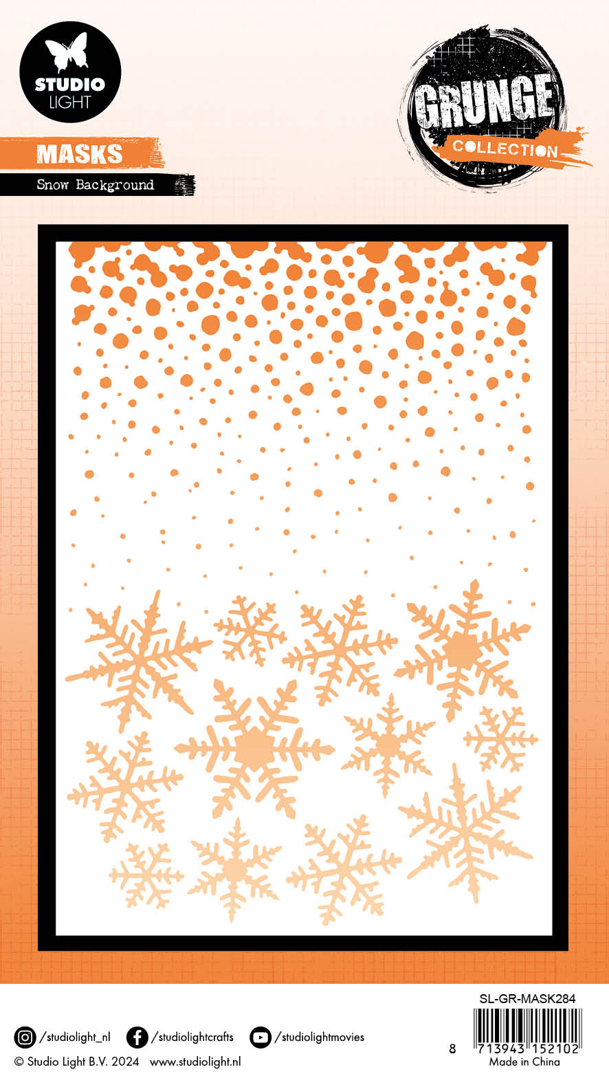 GR Mask Snow Background Grunge Collection 1 PC-2